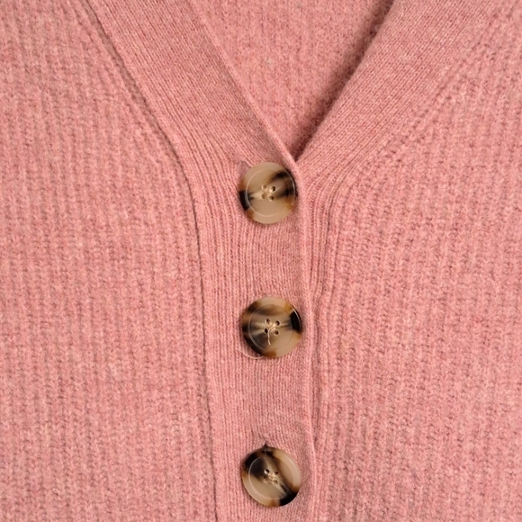 Madewell Dusty Rose Wool Blend Pullover Sweater    Size M - Picture 3 of 7